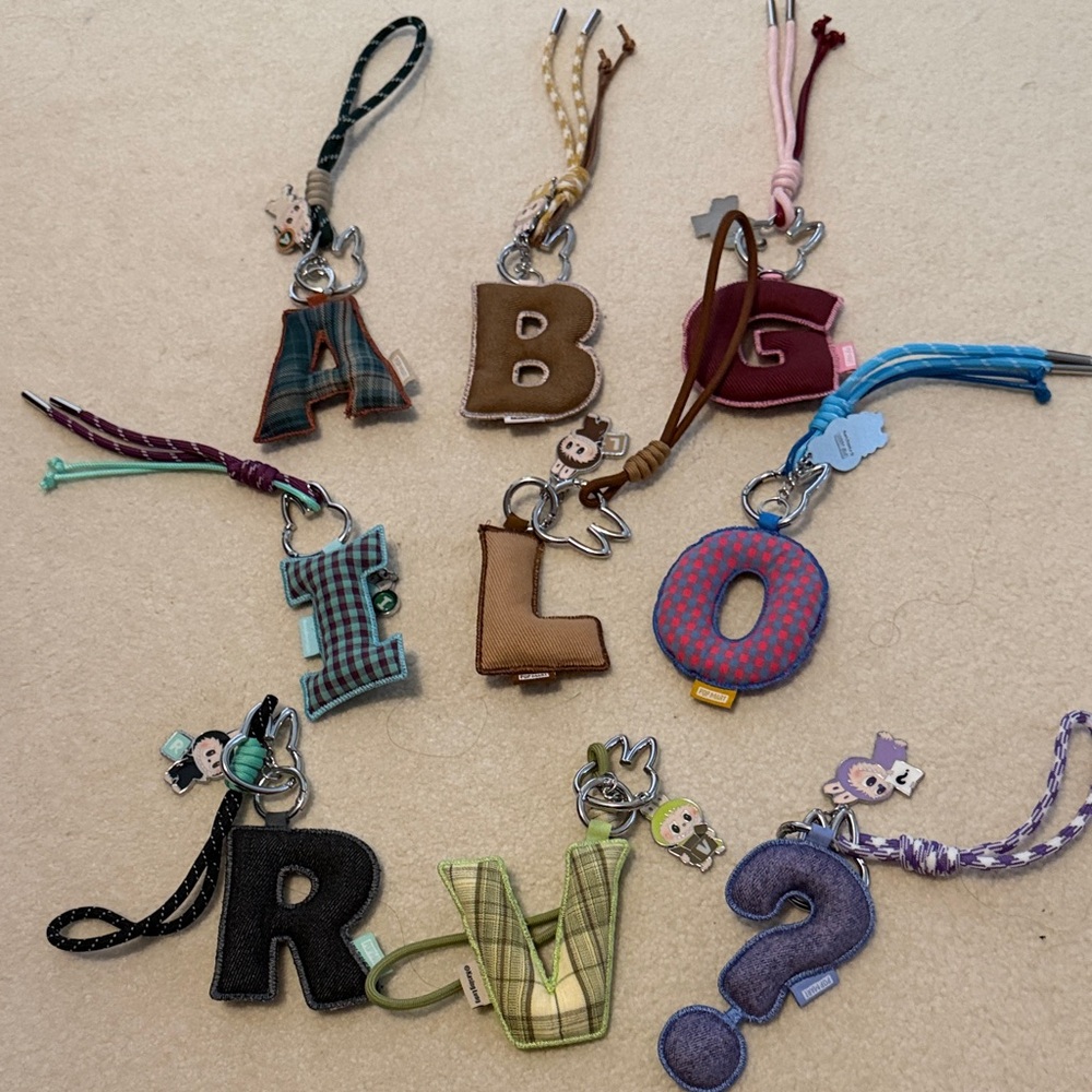 POPMART the Monster pin for love Labubu Alphabet Keychain x 1 Authentic no box